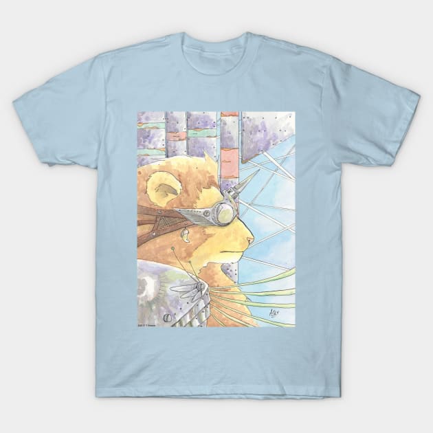 Lion Pilot T-Shirt by Aqutalion